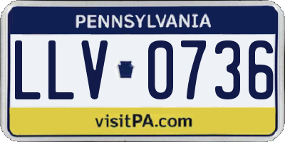 PA license plate LLV0736