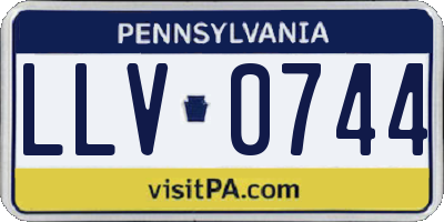 PA license plate LLV0744