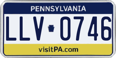 PA license plate LLV0746