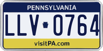 PA license plate LLV0764