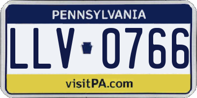 PA license plate LLV0766