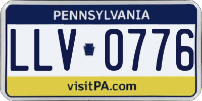PA license plate LLV0776