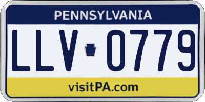 PA license plate LLV0779