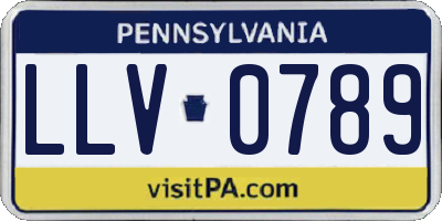 PA license plate LLV0789