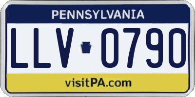 PA license plate LLV0790