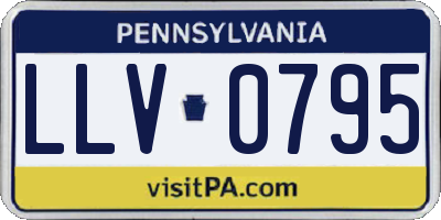 PA license plate LLV0795