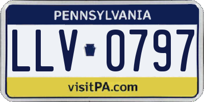 PA license plate LLV0797