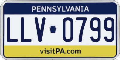 PA license plate LLV0799