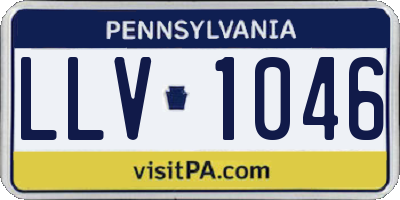 PA license plate LLV1046