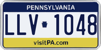 PA license plate LLV1048
