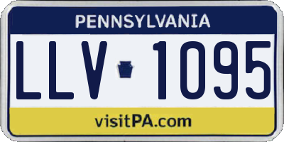 PA license plate LLV1095