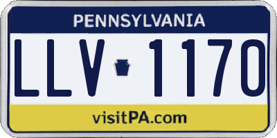 PA license plate LLV1170
