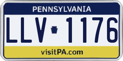 PA license plate LLV1176