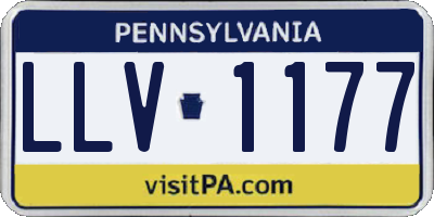 PA license plate LLV1177