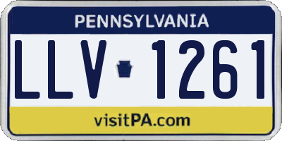 PA license plate LLV1261