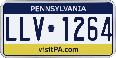 PA license plate LLV1264