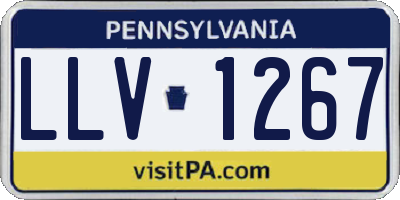 PA license plate LLV1267