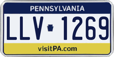 PA license plate LLV1269