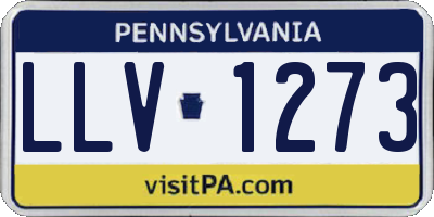 PA license plate LLV1273