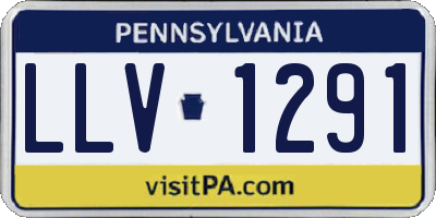PA license plate LLV1291