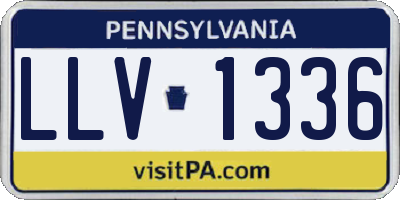 PA license plate LLV1336