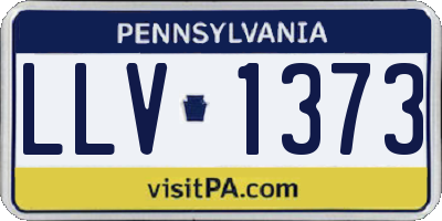 PA license plate LLV1373