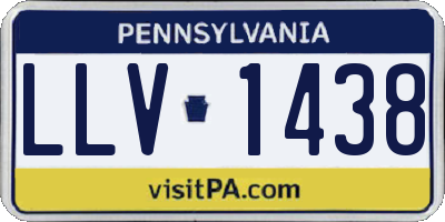 PA license plate LLV1438