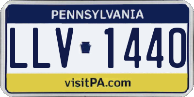 PA license plate LLV1440