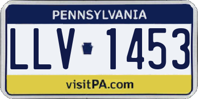 PA license plate LLV1453