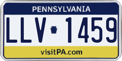 PA license plate LLV1459