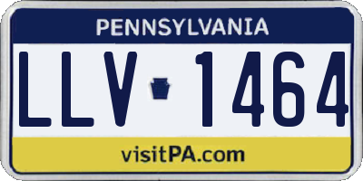 PA license plate LLV1464