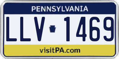PA license plate LLV1469