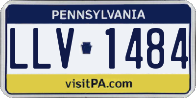 PA license plate LLV1484