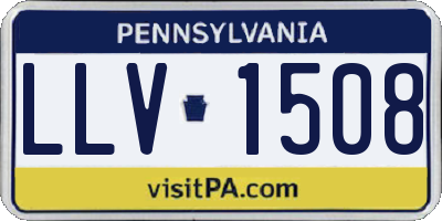 PA license plate LLV1508