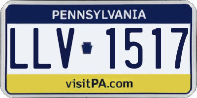 PA license plate LLV1517