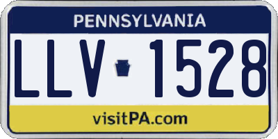PA license plate LLV1528