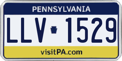 PA license plate LLV1529