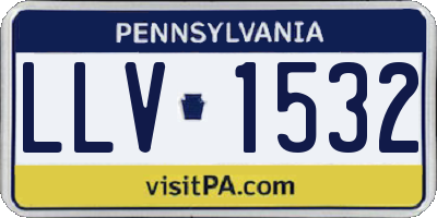 PA license plate LLV1532