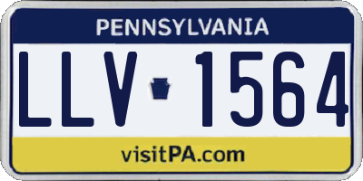 PA license plate LLV1564