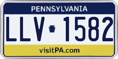 PA license plate LLV1582
