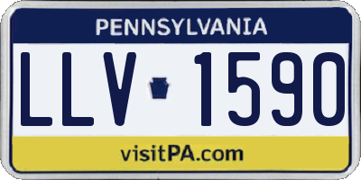 PA license plate LLV1590