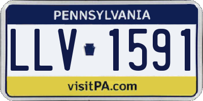 PA license plate LLV1591