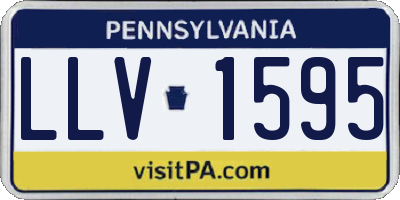 PA license plate LLV1595