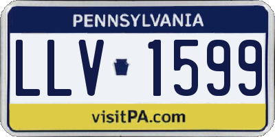 PA license plate LLV1599