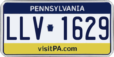 PA license plate LLV1629