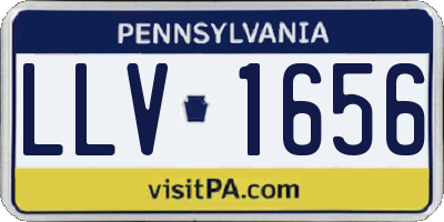 PA license plate LLV1656