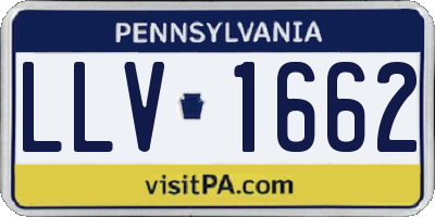 PA license plate LLV1662