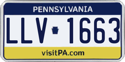 PA license plate LLV1663