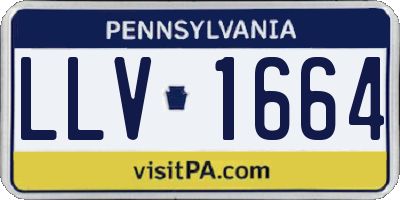 PA license plate LLV1664
