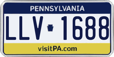 PA license plate LLV1688